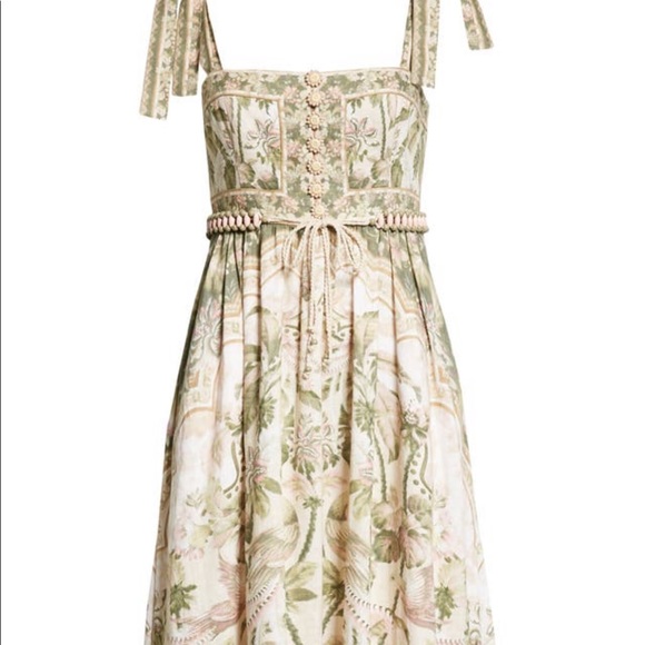 Zimmerman Picnic Tie-Shoulder Printed Maxi Dress - Picture 2 of 5